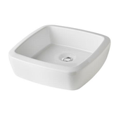 Gala Eos Above Counter Streamline Basin Square C/W Popup Waste Nth 3404